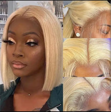 Load image into Gallery viewer, Dream Empire 613 Blonde Short Layered 13x4 Lace Front Human Hair Bob Wig
