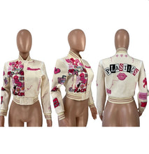 Load image into Gallery viewer, 1 Printed Casual Fashion Baseball Coat
