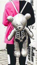 Load image into Gallery viewer, A  Skeleton Teddy Bear Backpack
