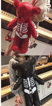 Load image into Gallery viewer, A  Skeleton Teddy Bear Backpack
